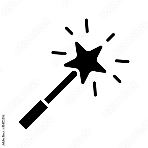 Magic wand icon. effect sign. vector illustration