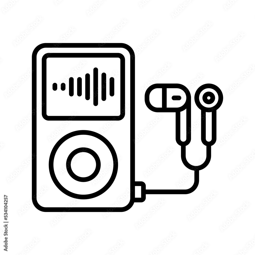 Music player icon. vector illustration Music player icon. vector illustration