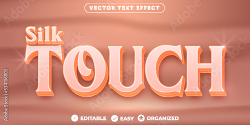 Silk Touch Text Effect,Fully Editable Font Text Effect