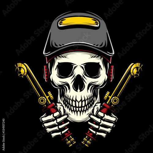 Welder skull illustration