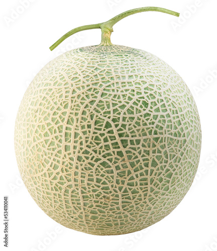 Orange melons isolated on white background, Melon or cantaloupe isolated on white background Png file.