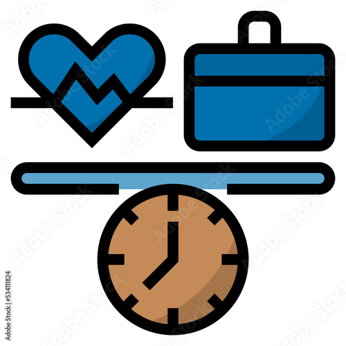 work life balance icon