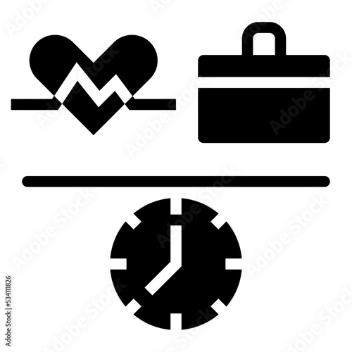 work life balance icon