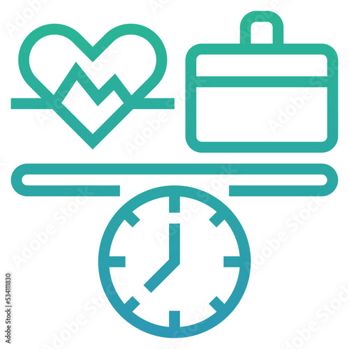 work life balance icon
