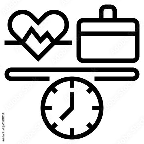 work life balance icon