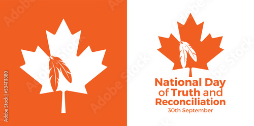 National Day of Truth and Reconciliation. 30 September. Vector illustration. photo