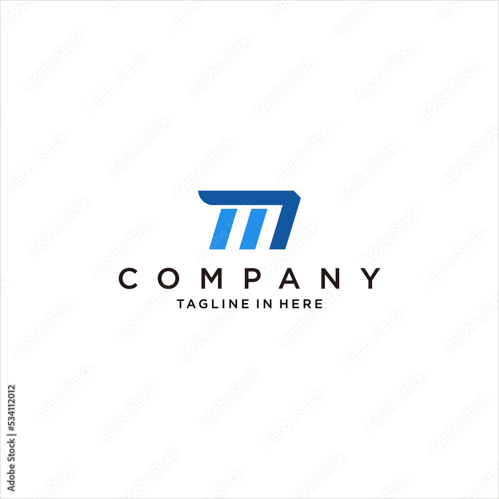abstract letter m logo with move speed fast logo design vector abstract letter m logo with move speed fast logo design vector