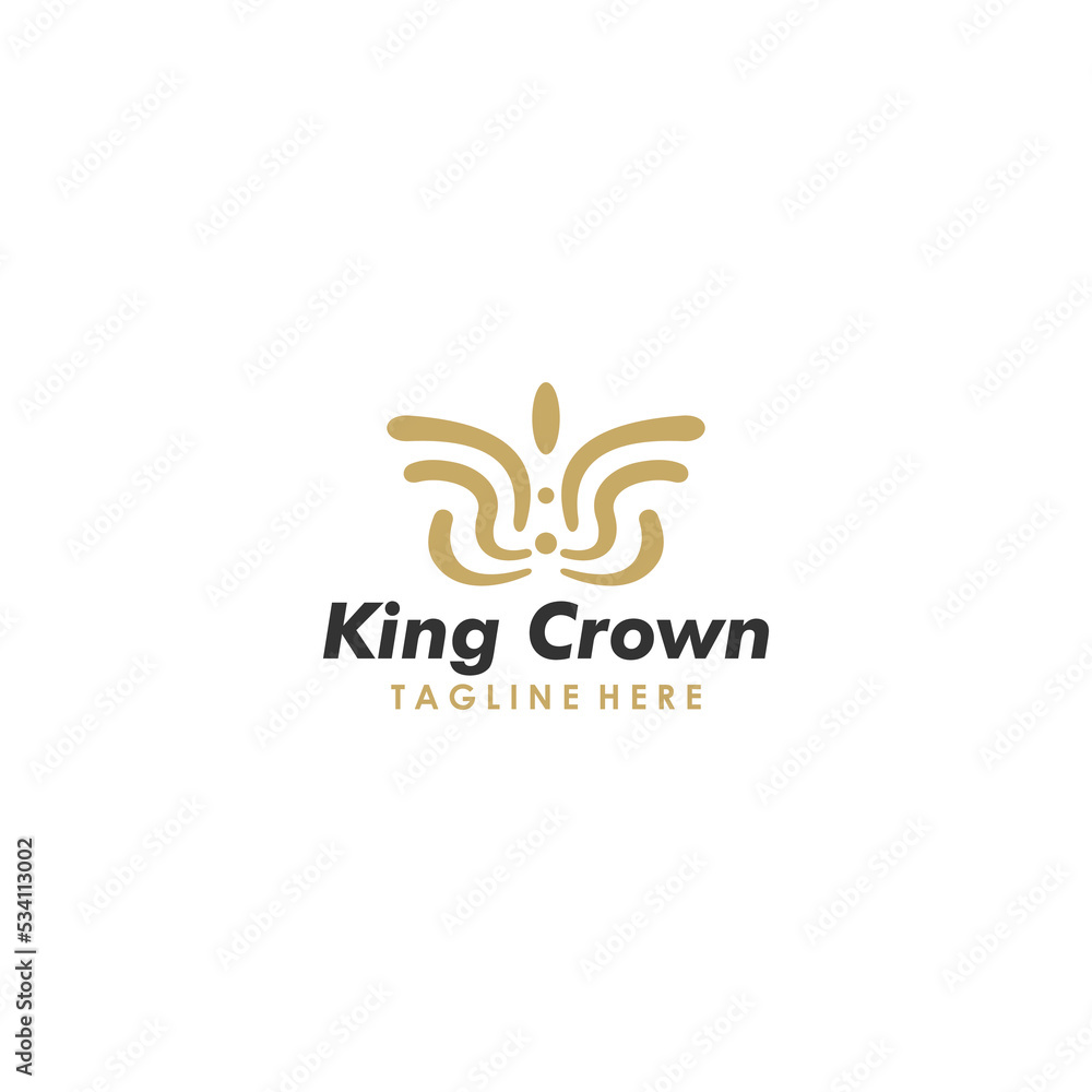 Floral crown logo icon vector isolate Floral crown logo icon vector isolate