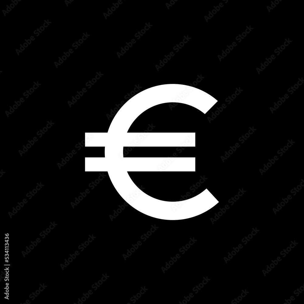 Euro Icon Symbol for Pictogram or Graphic Design Element. Vector Illustration Euro Icon Symbol for Pictogram or Graphic Design Element. Vector Illustration