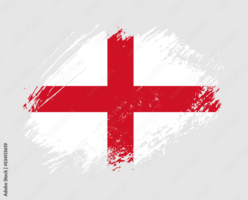 Shiny sparkle brush flag of England country with stroke glitter effect Shiny sparkle brush flag of England country with stroke glitter effect