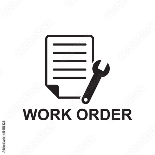work order icon , business icon