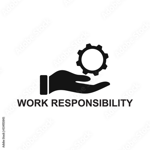 work responsibility icon , business icon