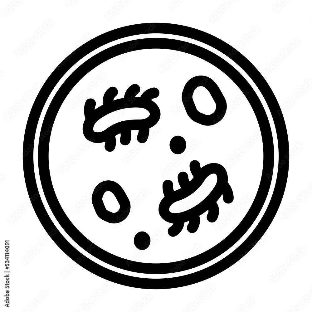 bacteria line icon illustration vector graphic bacteria line icon illustration vector graphic