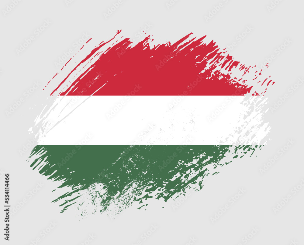 Shiny sparkle brush flag of Hungary country with stroke glitter effect Shiny sparkle brush flag of Hungary country with stroke glitter effect