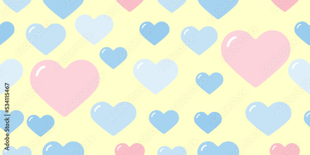 Seamless heart hand drawn pattern in vector illustration. cute simple design for scrapbooking wallpaper textile craft paper Seamless heart hand drawn pattern in vector illustration. cute simple design for scrapbooking wallpaper textile craft paper