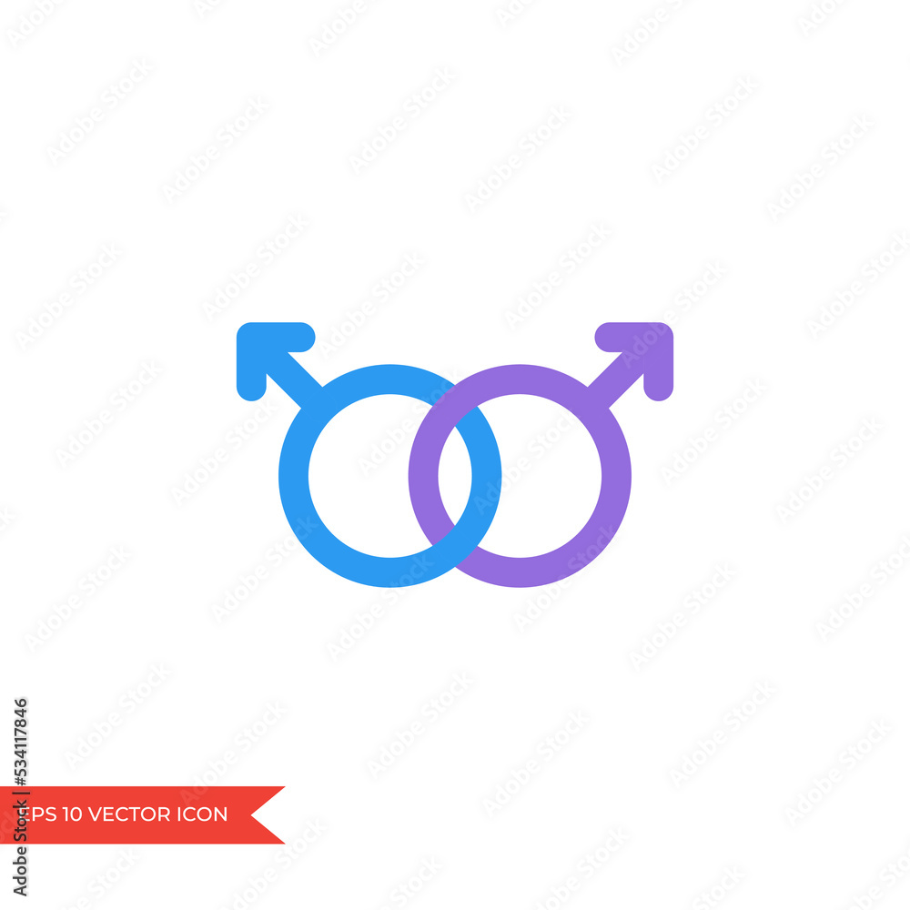 Gender symbol. LGBT sign. Gay couple Gender symbol. LGBT sign. Gay couple