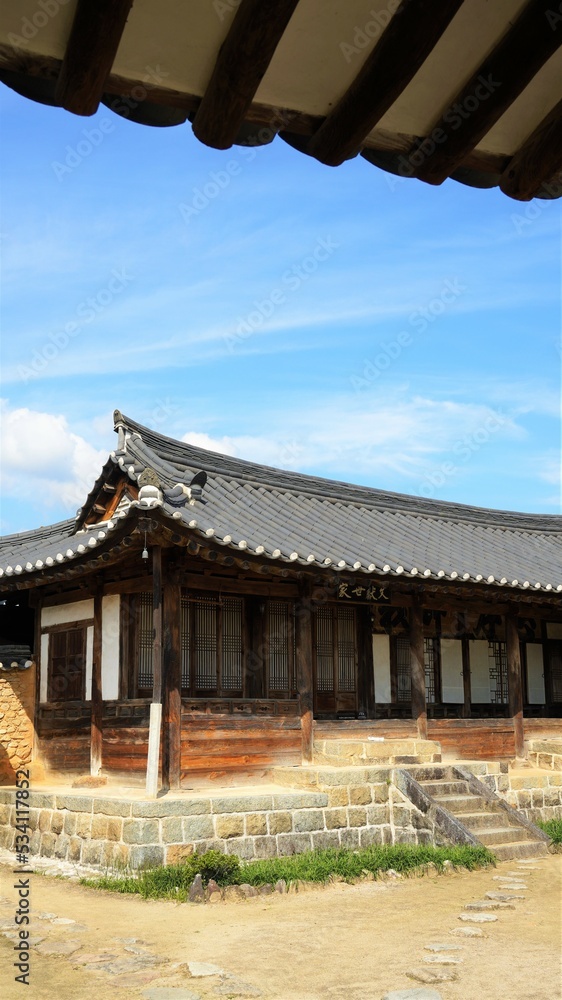 Fototapeta premium Traditional Korean houses, Gaepyeong Hanok Village