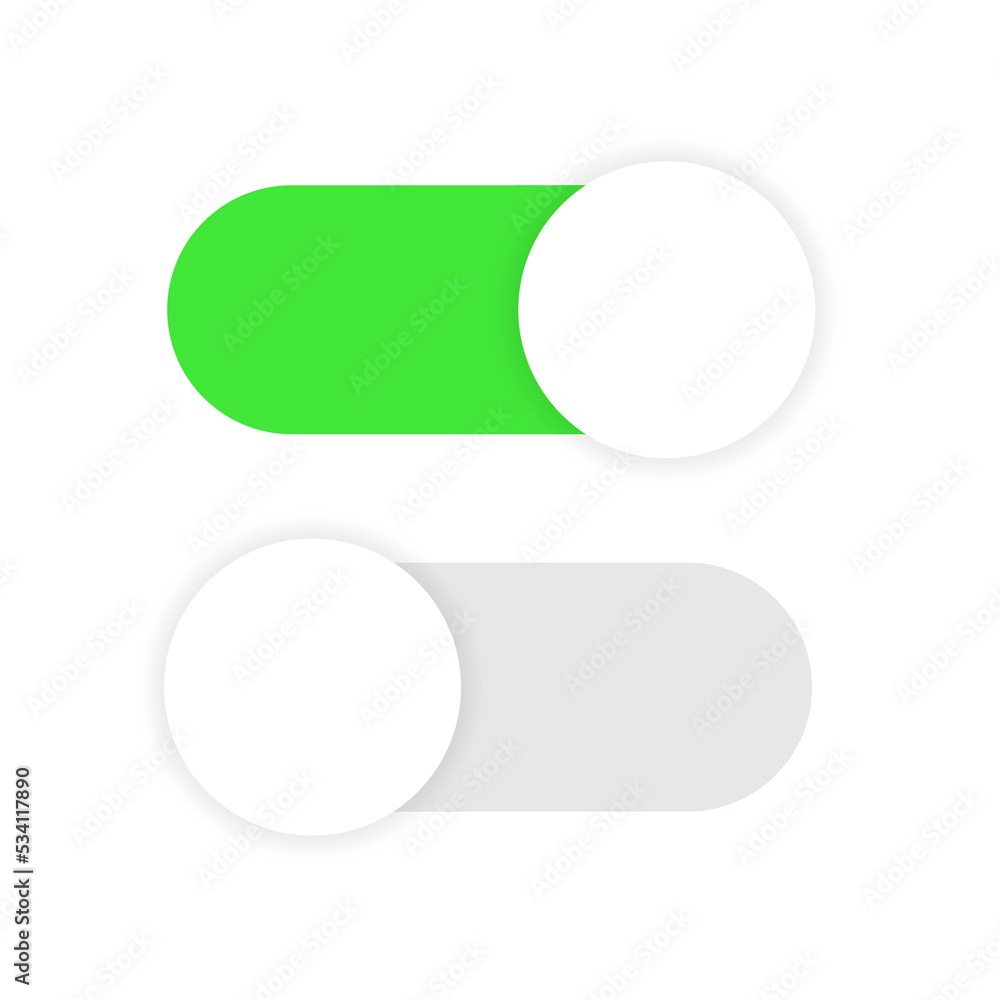On and off tumbler. User Interface template On and off tumbler. User Interface template