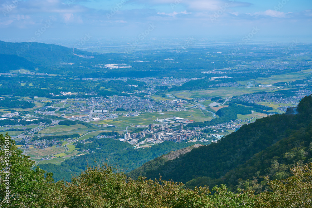 三重県　藤原岳の登山道からの眺め