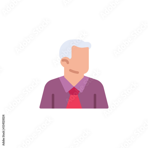 Businessman avatar flat icon