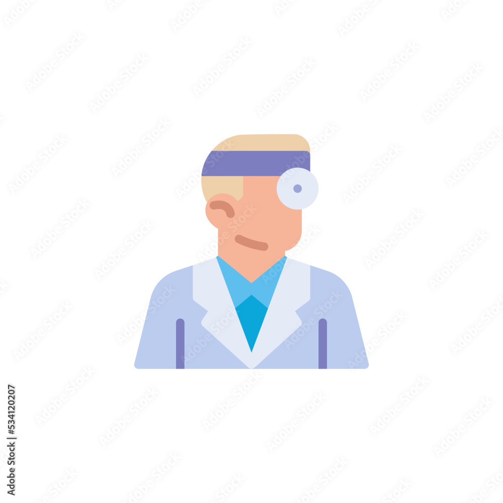 Dentist doctor flat icon