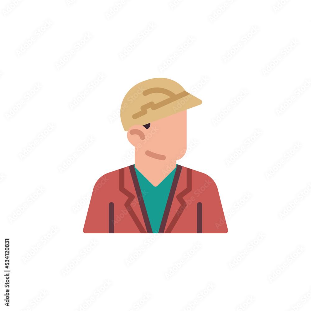 Architect avatar flat icon