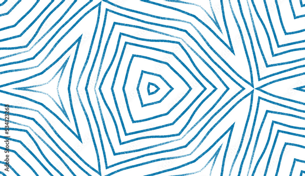 Chevron stripes design. Blue symmetrical