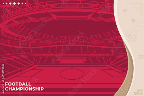 SOCCER WORLD CUP 2022 Vector Illustration