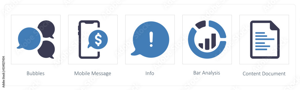 Bubbles, Mobile Message, Info Bubbles, Mobile Message, Info