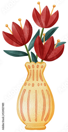 Love children character and decor icon watercolor png
