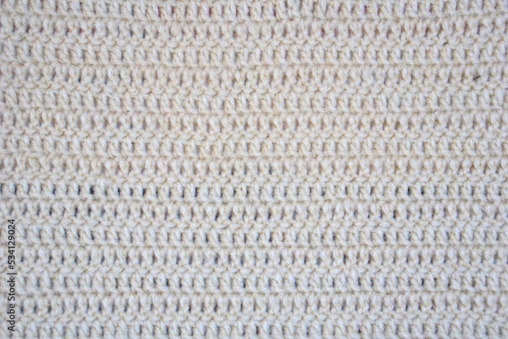 Handmade crochet knitted stitched yarn soft tender fiber fabric craft