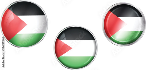 Round national flag pin of Palestine.Circular vector flag of Palestine Free Download Round national flag pin of Palestine.Circular vector flag of Palestine - GFXLoad