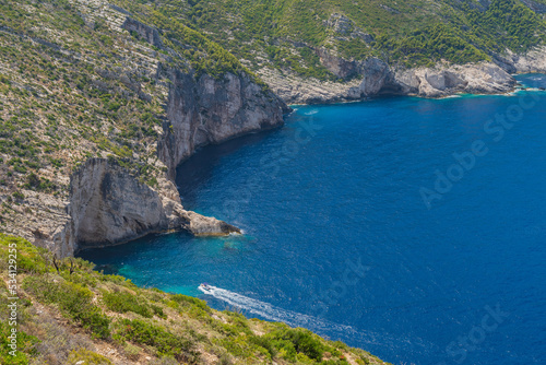 Zakynthos (or Zante) is a Greek island.