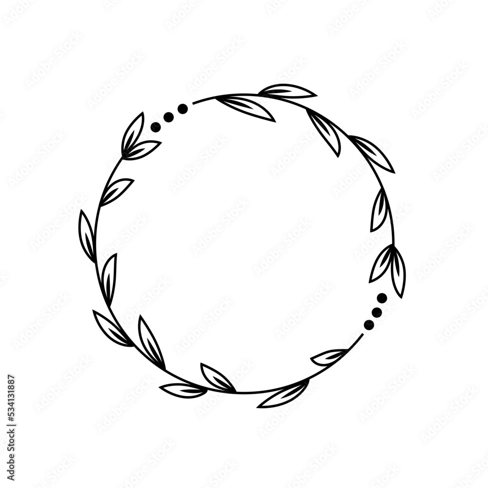 Obraz premium Circle Wreath Frame