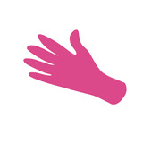 Pink Medical Rubber Glove