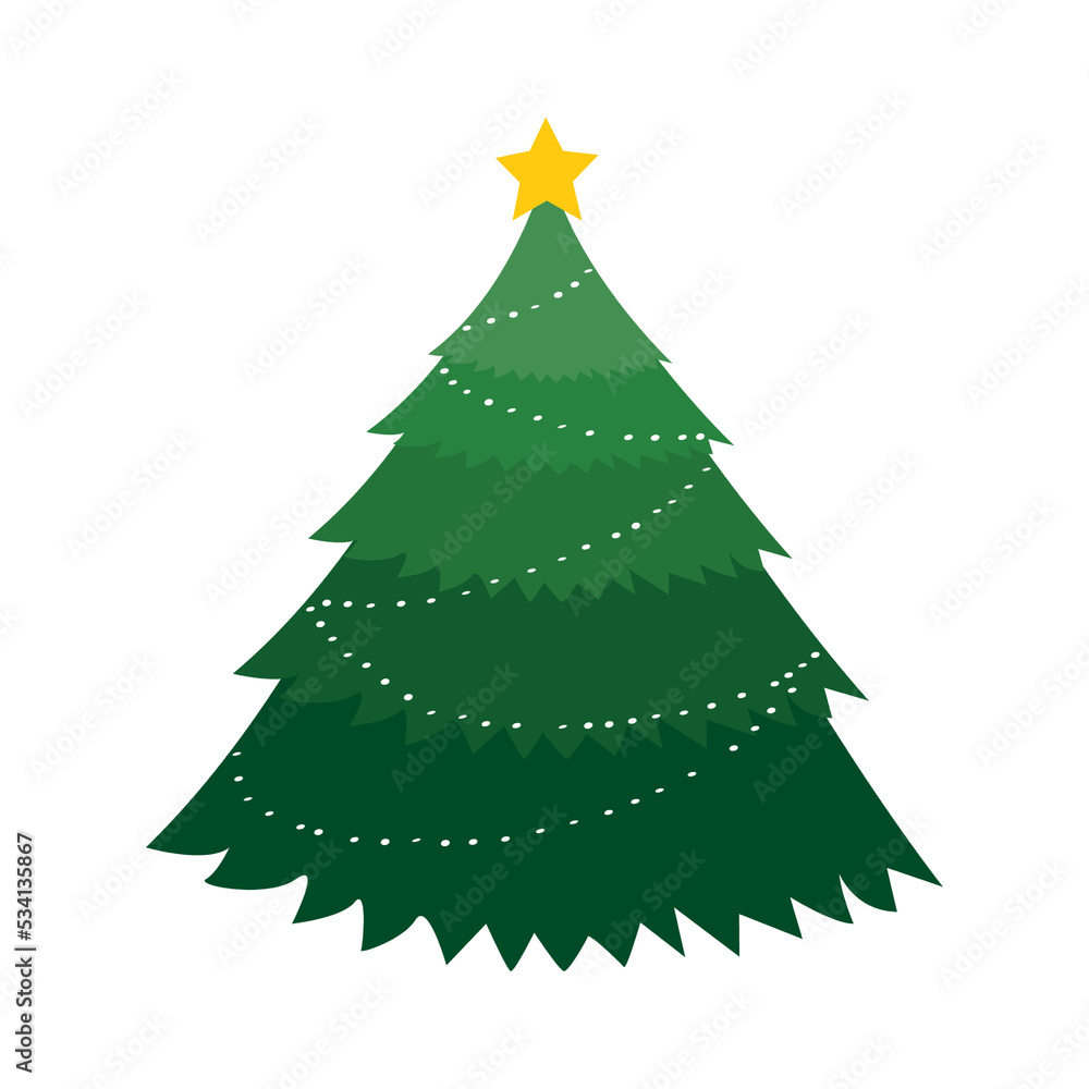 simple Christmas tree illustration simple Christmas tree illustration