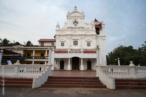 Our Lady of Merces Church,  or The Colva Church.  Infant Jesus (Menino Jesus de Colva) is venerated in this church with special devotion, located on the beach road, Colva, Goa photo