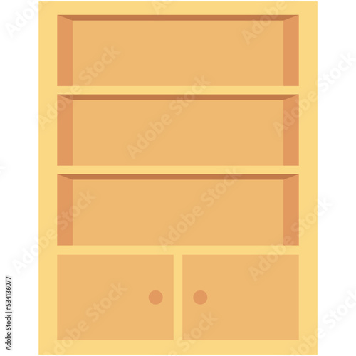 Bookshelf Vector Icon