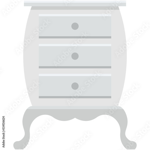 Chest of Drawers Vector Icon 