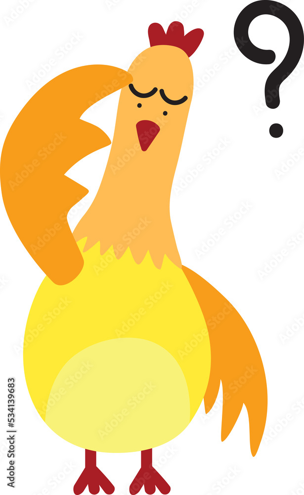 Chicken Wondering Cartoon Clipart Chicken Wondering Cartoon Clipart