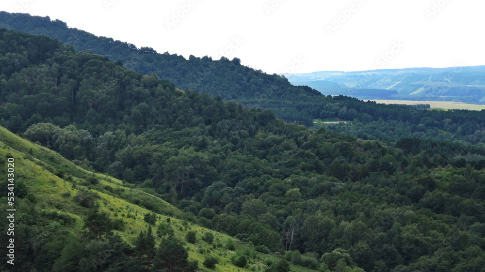 Panoramic views from the Big Saddle and Small Saddle mountains. Kislovodsk, North Caucasus, Russia. Panoramic views from the Big Saddle and Small Saddle mountains. Kislovodsk, North Caucasus, Russia.