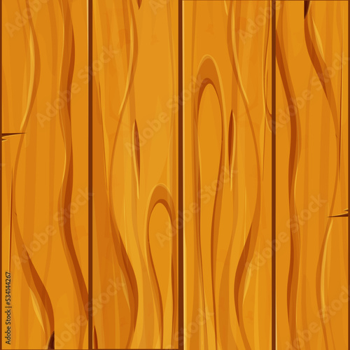 Old wooden texture, cover from planks, ui game background, seamless pattern in cartoon style isolated. Detailed, textured material. 
