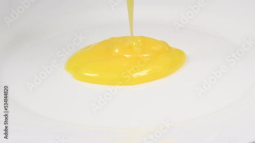 Royal jelly, dietary supplement of the honey bee on a turn table