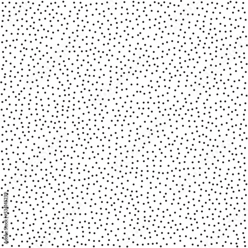 Seamless stippled texture. Dots grain repeated background. Dotted noise repeating pattern. Particles, splashes, drops wallpaper. Vector