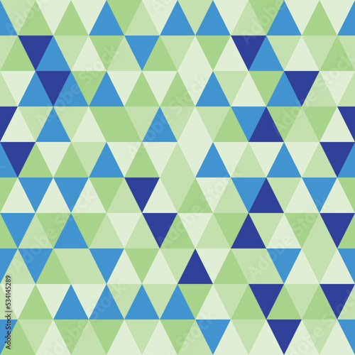 Seamless pattern with colored triangles. Vector illustration.
