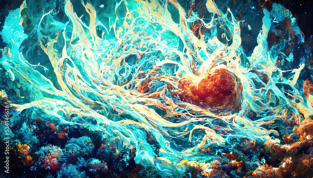 Universe Bigbang Imagination Abstract Art Illustration Universe Bigbang Imagination Abstract Art Illustration