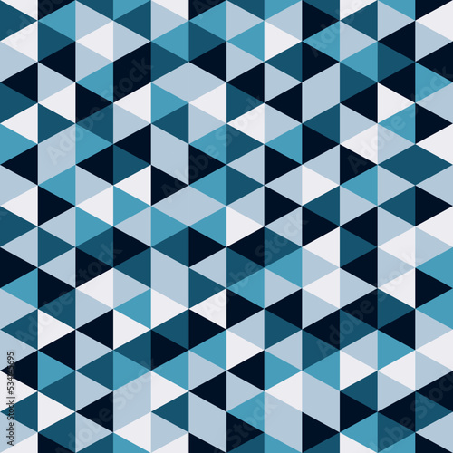 Seamless pattern with colored triangles. Vector illustration.