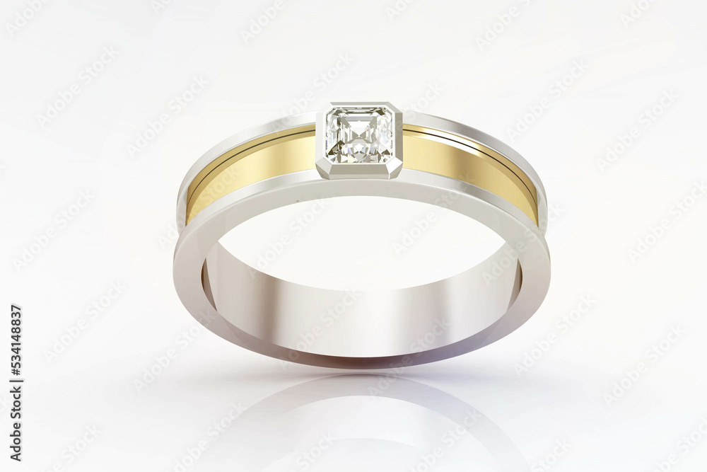 Wedding ring 3D rendering (high resolution 3D image) Wedding ring 3D rendering (high resolution 3D image)