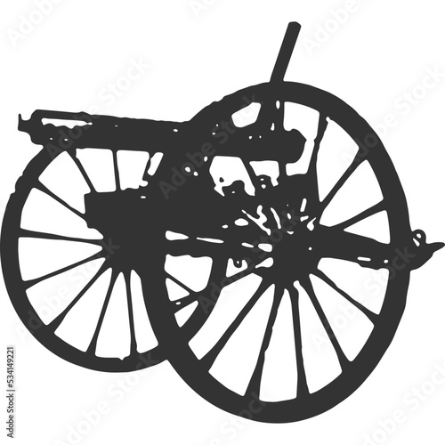 Gun Vintage Illustration Vector