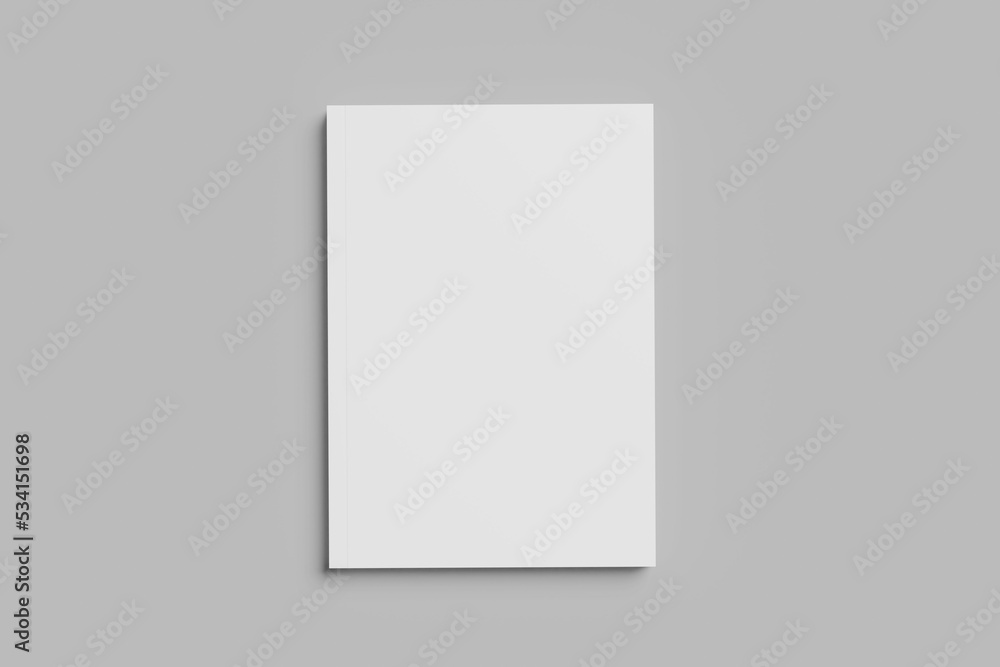 Book Cover  Mockup Blank White Paper
